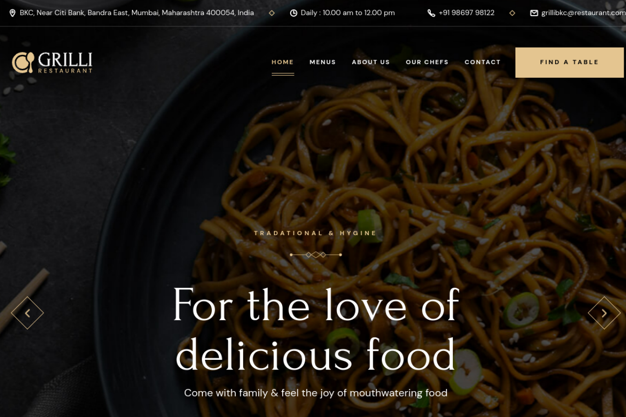 Grill Restaurant Gold project cover