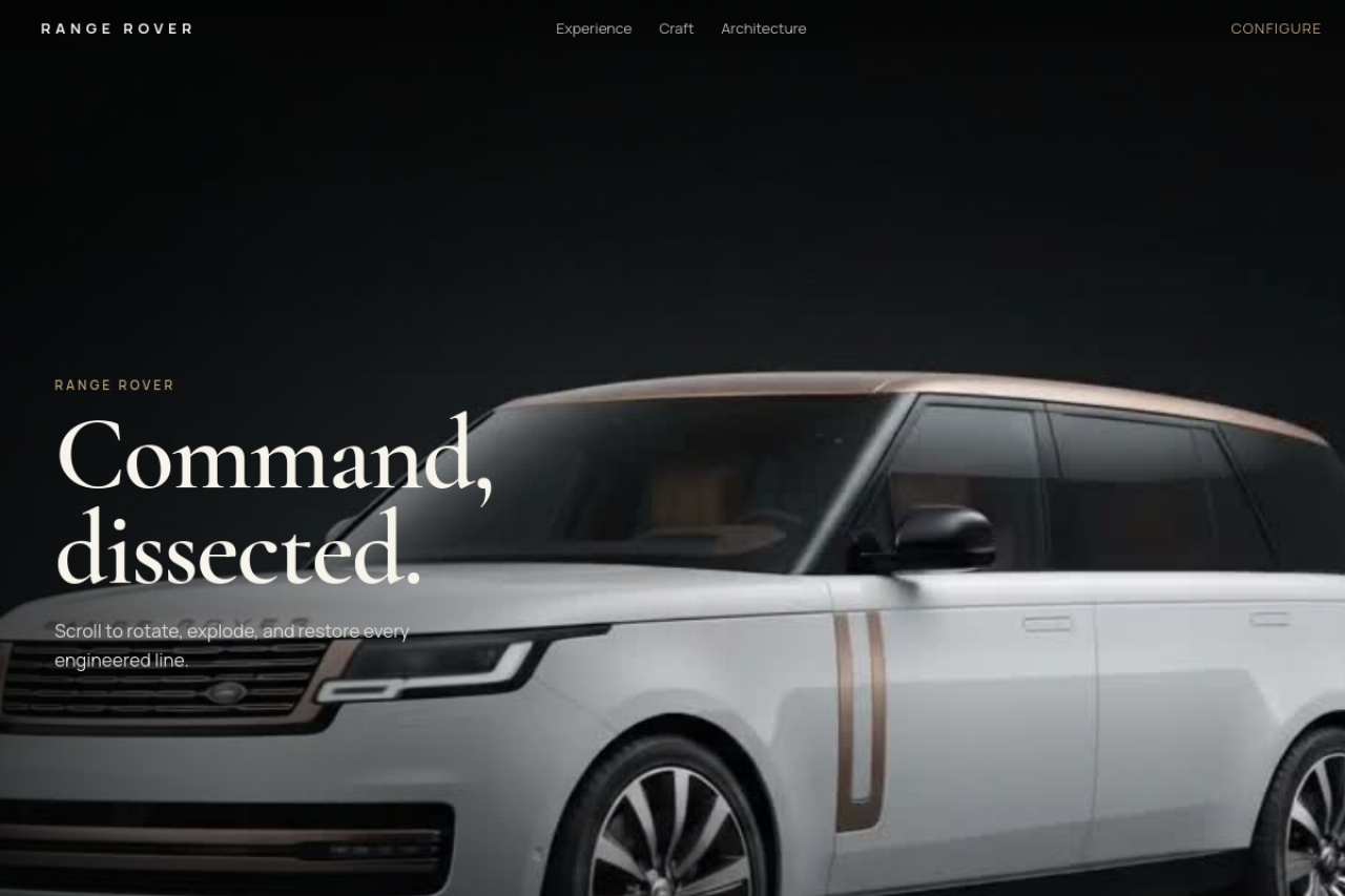 Range Rover — Automotive Brand Experience, a project by 8orbits
